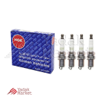 شمع موتور تک پلاتین انژکتوری NGK کد BKR6E-BLUE 93840 بسته 4 عددی مناسب برای پراید 111
