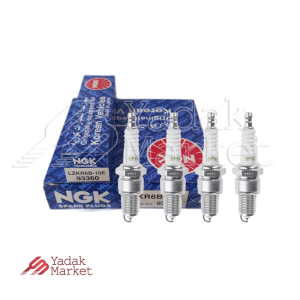 شمع موتور یورو 4 NGK کد 93360 LZKR6B-10E بسته 4 عددی مناسب برای پراید 131