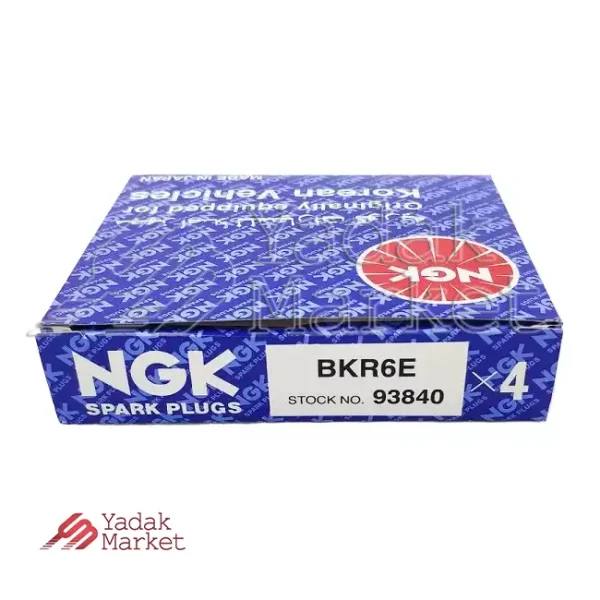 شمع موتور تک پلاتین انژکتوری NGK کد BKR6E-BLUE 93840 بسته 4 عددی مناسب برای لیفان X60