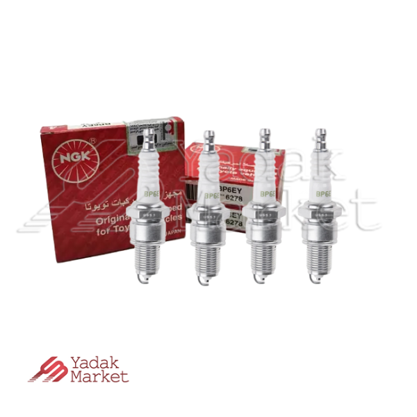 شمع موتور کاربراتوری NGK کد 6278 BP6EY بسته 4 عددی مناسب برای پژو 405 کاربراتوری