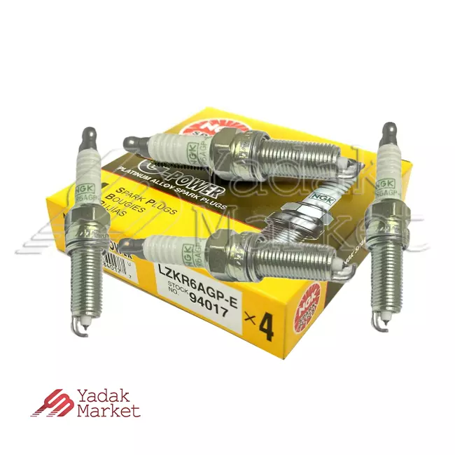 شمع موتور سوزنی پلاتینیوم یورو 4 NGK کد 94017 LZKR6AGP-E بسته 4 عددی مناسب برای کیا اپتیما شمع موتور سوزنی پلاتینیوم یورو 4 NGK کد 94017 LZKR6AGP-E بسته 4 عددی مناسب برای کیا اپتیما