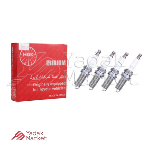 شمع موتور سوزنی ایریدیوم لیزری پایه بلند NGK کد ILFR6T-11 92815 بسته 4 عددی مناسب برای جک J5 دنده ای
