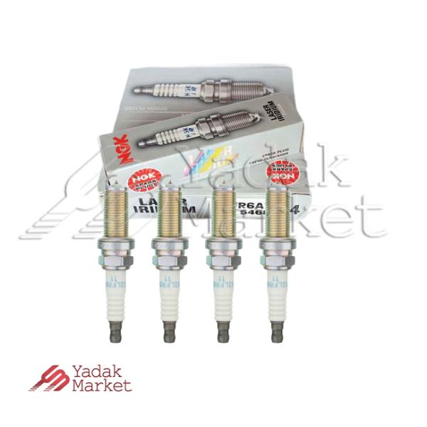 شمع موتور تک پلاتین مخصوص EF7 موتور ملی NGK کد BKR6EZ 4619 بسته 4 عددی مناسب برای سمند EF7
