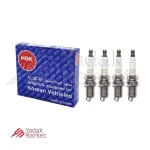 شمع موتور تک پلاتین انژکتوری NGK کد BKR6E-BLUE 93840 بسته 4 عددی مناسب برای پراید نسیم