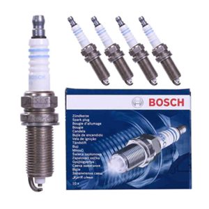 شمع موتور تک پلاتین پایه بلند بوش کد FR8SC 79001 بسته 4 عددی مناسب برای پژو 207 TU5