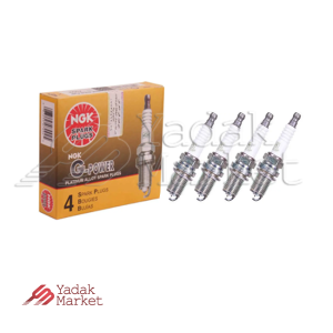 شمع موتور سوزنی پلاتینیوم پایه کوتاه NGK کد BKR5EGP 7092 بسته 4 عددی مناسب برای هیوندای توسان