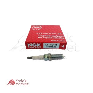 شمع NGK پایه بلند تک پلاتین LFR6C 11/91823 عظام کد 3128018 بسته 4 عددی مناسب برای رانا