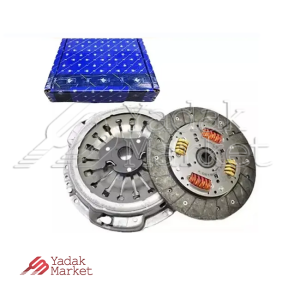 دیسک و صفحه کلاچ همراه با بلبرینگ 215 میل XU7P پایا کلاچ شرکتی ایساکو کد 0670305199 مناسب برای پژو 405