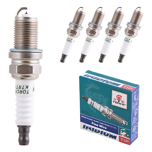 torch-short-base-needle-candle-code-k7rti شمع سوزنی پایه کوتاه تورچ کد K7RTI بسته 4 عددی مناسب برای شاهین توربو - Image 1