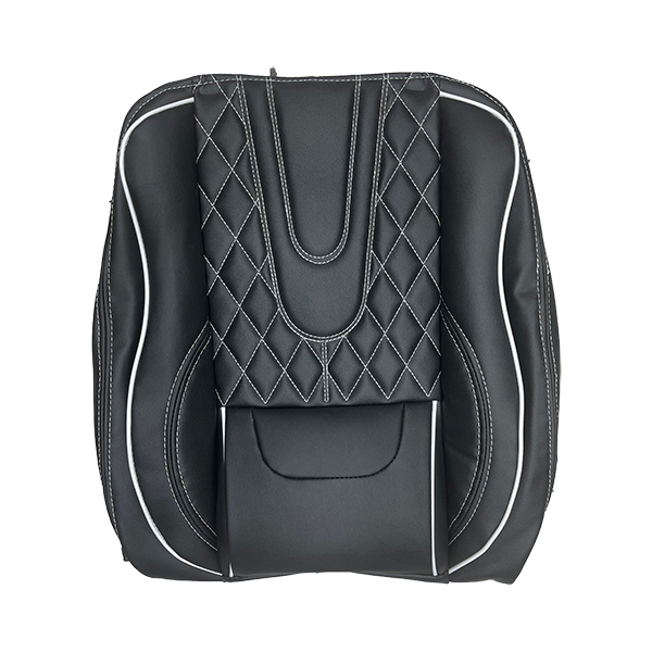 audi-black-full-leather-seat-cover-with-white-stripe-suitable-for-tiba-2 روکش صندلی تمام چرم مدل آئودی مشکی با نوار سفید مناسب برای تیبا 2
