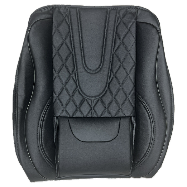 black-audi-full-leather-seat-cover-with-black-stripe-suitable-for-saina روکش صندلی تمام چرم مدل آئودی مشکی با نوار مشکی مناسب برای ساینا