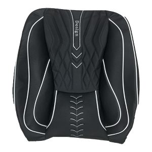 روکش صندلی تمام چرم مدل گوچی مشکی با نوار سفید مناسب برای ساینا