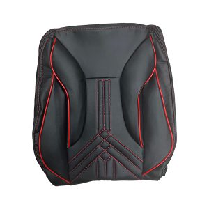 روکش صندلی تمام چرم مدل سناتور مشکی با نوار قرمز مناسب برای پراید 132