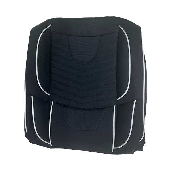 full-fabric-seat-cover-black-pilot-model-with-white-stripe-suitable-for-saba-pride روکش صندلی تمام پارچه مدل خلبانی مشکی با نوار سفید مناسب برای پراید صبا