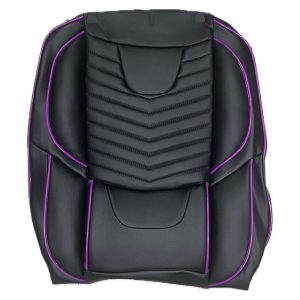 روکش صندلی تمام چرم مدل خلبانی مشکی با نوار قرمز مناسب برای تیبا 2