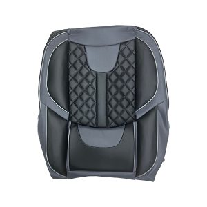 روکش صندلی تمام چرم مدل خلبانی طوسی مشکی مناسب برای پراید 111