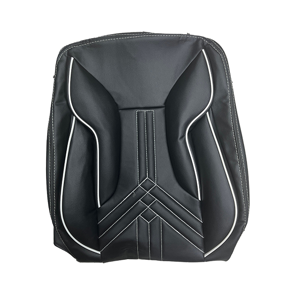 full-leather-seat-cover-senator-model-black-with-white-stripe-suitable-for-pride-141 روکش صندلی تمام چرم مدل سناتورمشکی با نوار سفید مناسب برای پراید 141