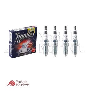 شمع موتور سوزنی ایریدیوم پایه بلند NGK کد LFR6AIX-11 6619 بسته 4 عددی مناسب برای جک J5 دنده