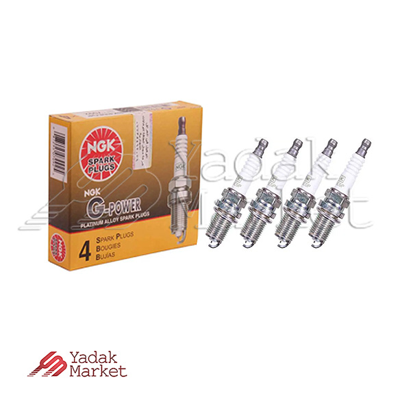 ngk-short-base-platinum-needle-spark-plug-code-bkr5egp-7092-pack-of-4-suitable-for-sandero-stepway شمع موتور سوزنی پلاتینیوم پایه کوتاه NGK کد BKR5EGP 7092 بسته 4 عددی مناسب برای ساندرو استپ وی