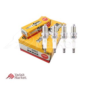 شمع موتور تک پلاتین انژکتوری NGK کد BKR6E 6962 بسته 4 عددی مناسب برای برلیانس H220