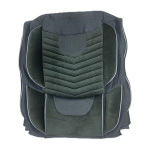 روکش صندلی مدل خلبانی پارچه طوسی و مخمل سبز مناسب برای پراید صبا